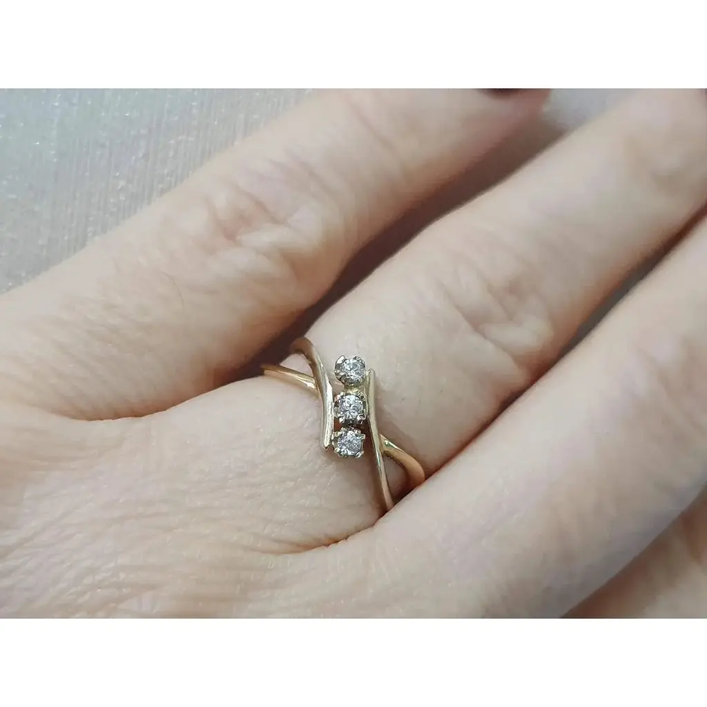 Золотое кольцо Гаразд с фианитами. 3523562 16 - фото 2