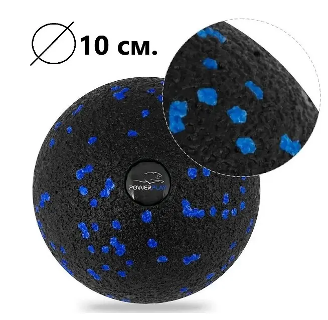 Набір м'ячів для масажу та йоги PowerPlay PP_4090 EPP (Комплект з 2 штук) Blue (PP_4090_Blue) - фото 3
