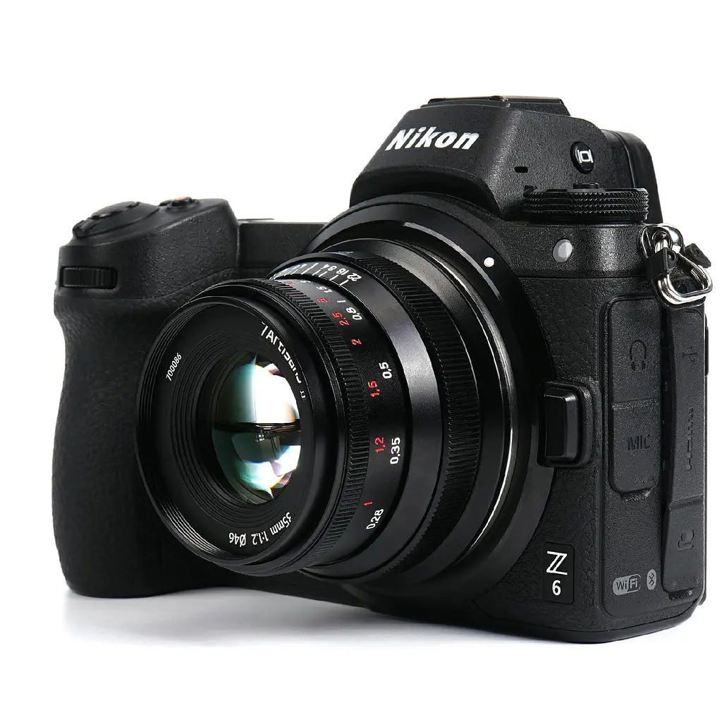 Об'єктив 7Artisans 35mm F1.2 II для Fuji FX Mount, Чорний - фото 4