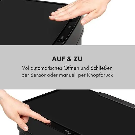 Бак для мусора Klarstein Royal Trash Matte Black (10035365) - фото 5