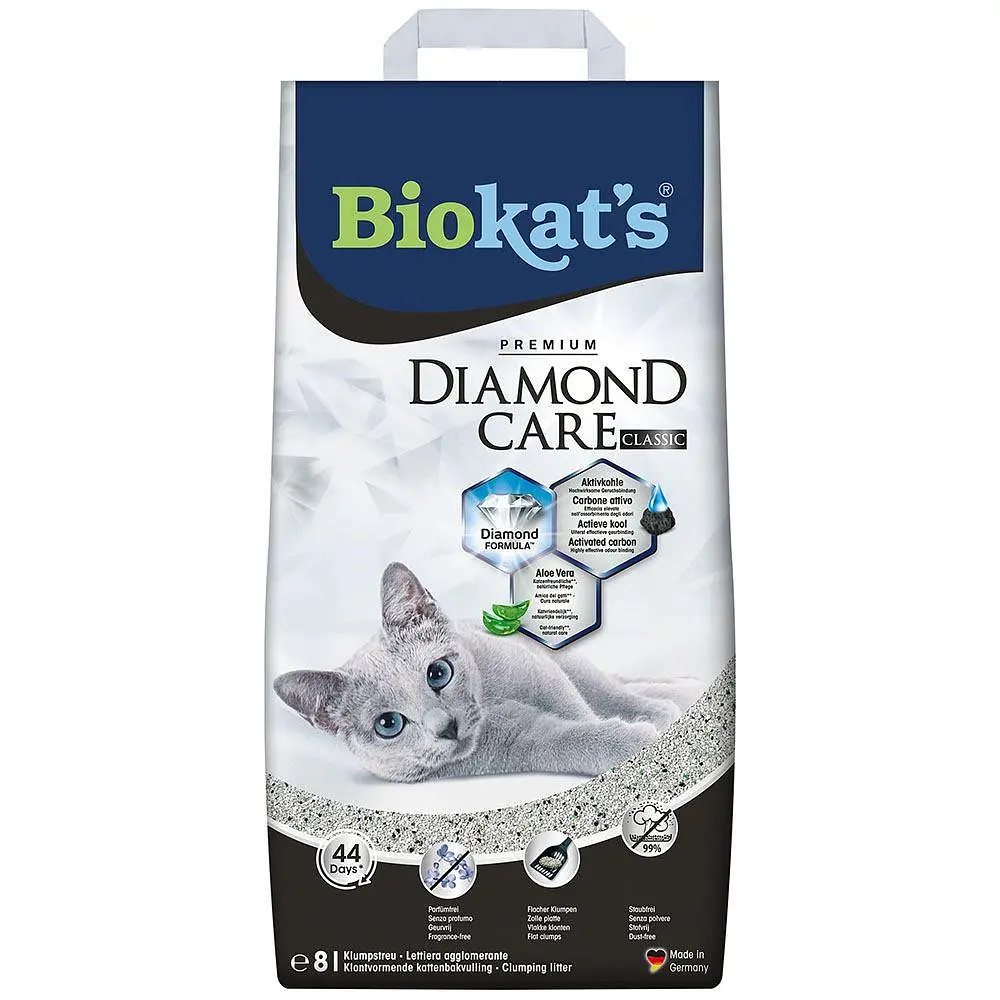 Наповнювач для котячого туалету Biokats Diamond Care бентонітовий 8 л (арт.613253)