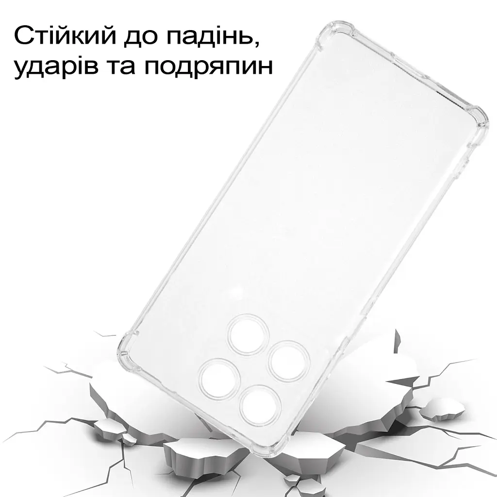 Чохол до мобільного телефона BeCover Anti-Shock Motorola Edge 60 Clear (713804) - фото 4