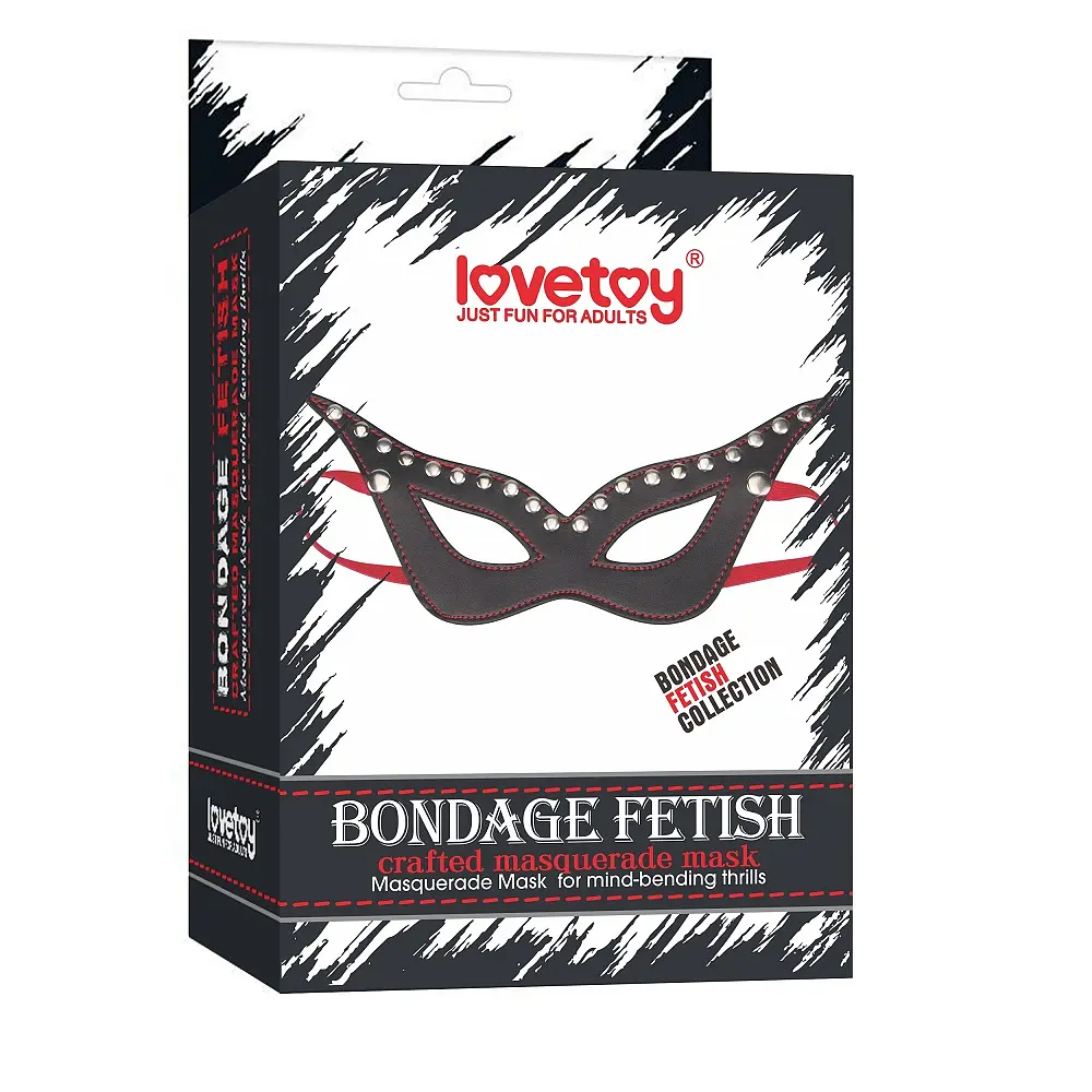 Маска чорна Bondage Fetish Crafted Masquerade