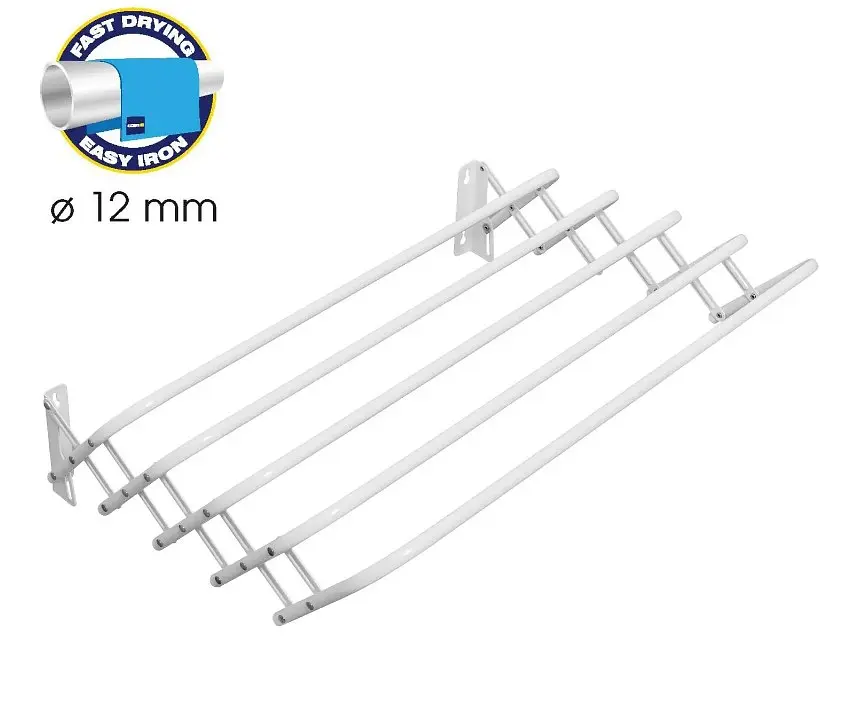 Сушарка для білизни настінна Casa Si Towel Flex 6 White (CS92197X10) (DAS302386) - фото 2
