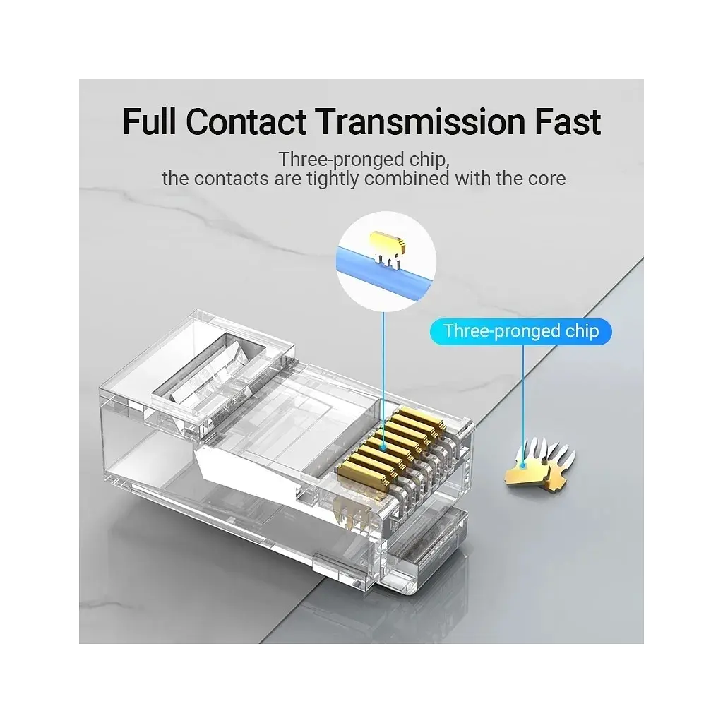 Конектор RJ45 UTP Cat.6 Modular 10 шт. Vention (IDDR0-10) - фото 3