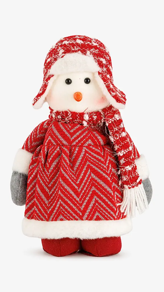 Новорічна декоративна іграшка Сніговик D35045 35 см Різнокольоровий shop (2000999326844) - фото 2