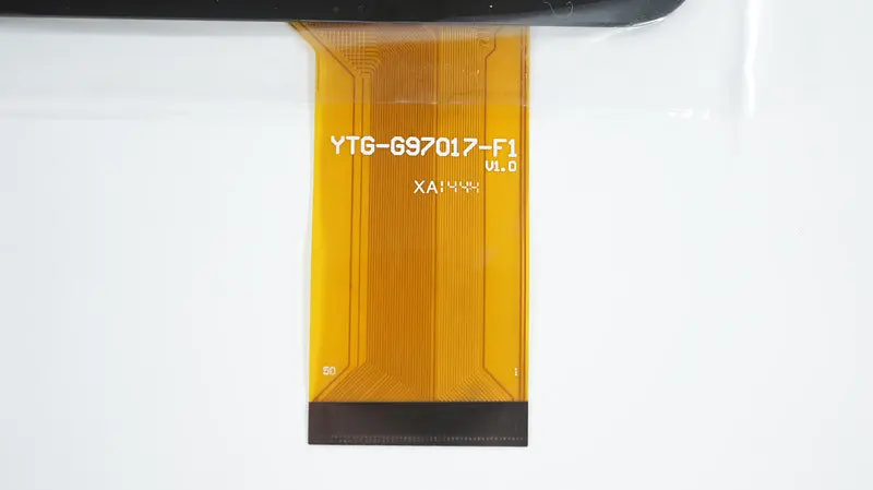 Тачскрін (сенсорне скло) для YTG-G97017-F1 V1.0 9 7 зовнішній розмір 236*183 мм робоча частина 198*149 мм 50 pin чорний - фото 4
