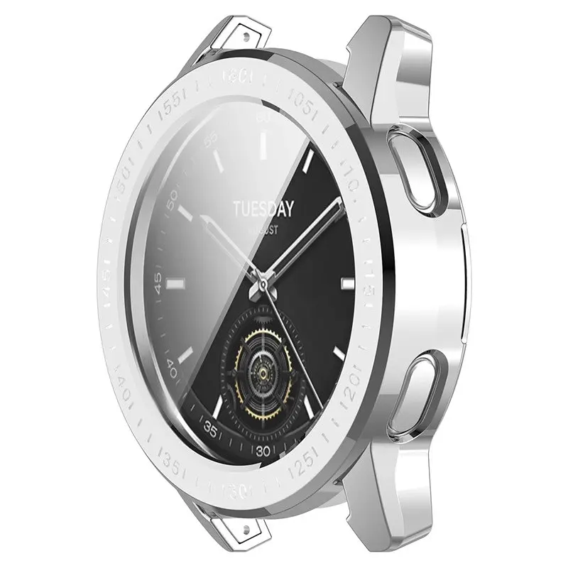 Комплект Tamister для годинника Xiaomi Mi Watch Color 2 сріблястий (чохол + ремінець Rolex design 22 мм) - фото 5