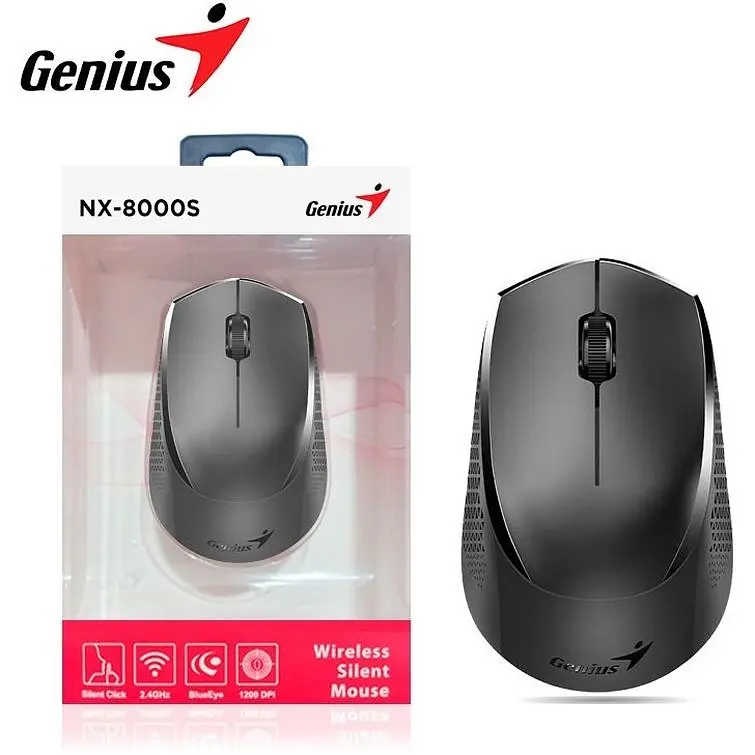Мышь Genius NX-8000 Silent Black [31030035400] [113013] - фото 4