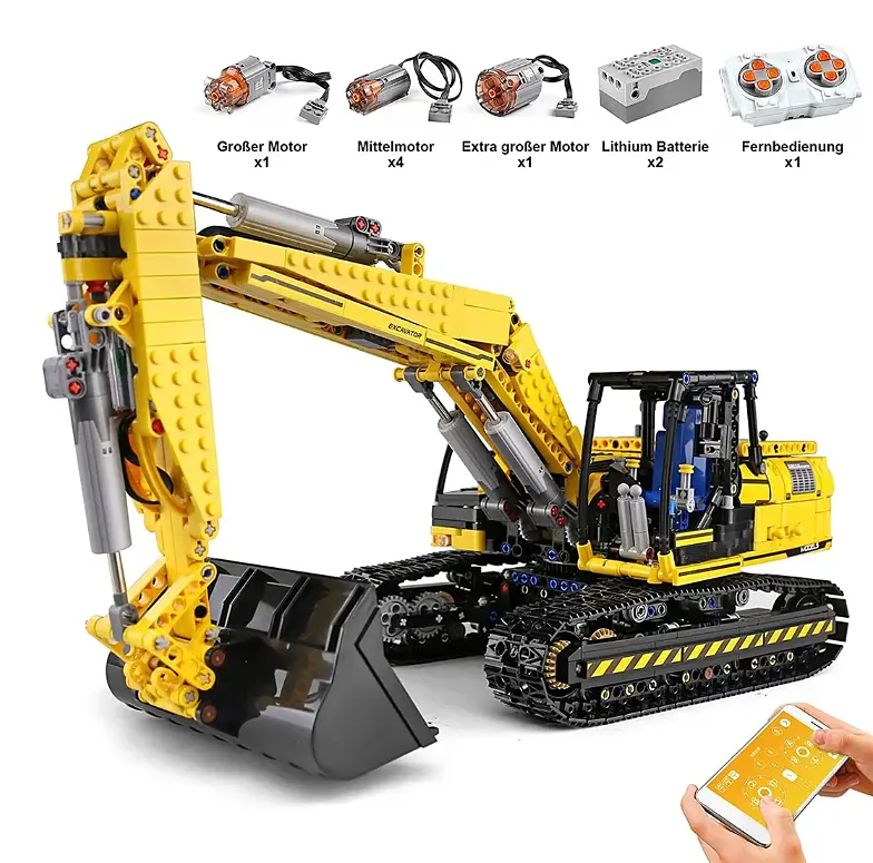 Конструктор на радиоуправлении Экскаватор 2169 элементов Ramiz - фото 3