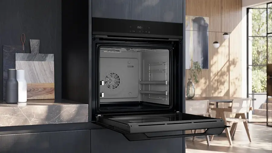 Siemens Духова шафа Siemens електрична, 76л, A, дисплей, конвекція, телескопічні направляючі, soft closing, чорний - фото 4