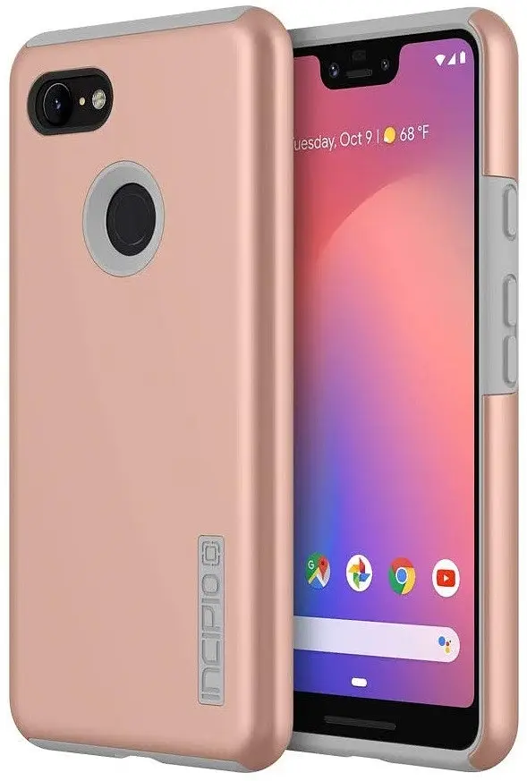 Протиударний двошаровий чохол Incipio DualPro для Google Pixel 3 (5.5") Metallic Rose Gold Gray