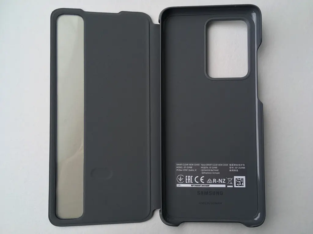 Оригінальний чохол-книжка S-View Clear View Cover для Samsung Galaxy S20 Ultra 5G Чорний EF-ZG988CBEGRU - фото 7