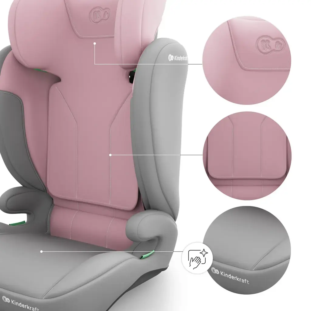 Автокрісло Kinderkraft i-Spark 2 Plus i-Size Pink (KCISPA02PNKPL00) - фото 4