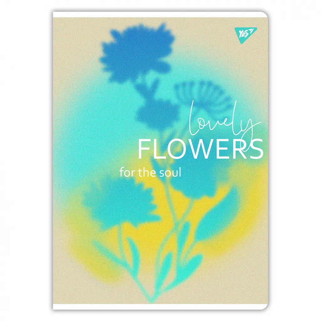 Набір зошитів для записів А4 Yes Lovely flowers 48 аркушів в клітку 3 шт. (682012) - фото 4