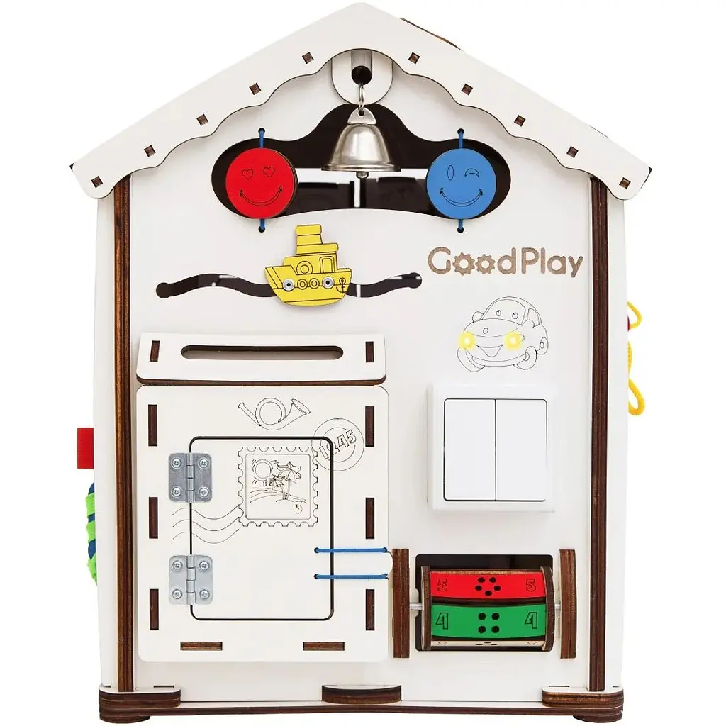 Развивающий центр GoodPlay Бизидом с подсветкой 35х28х28 см (B006) - фото 2