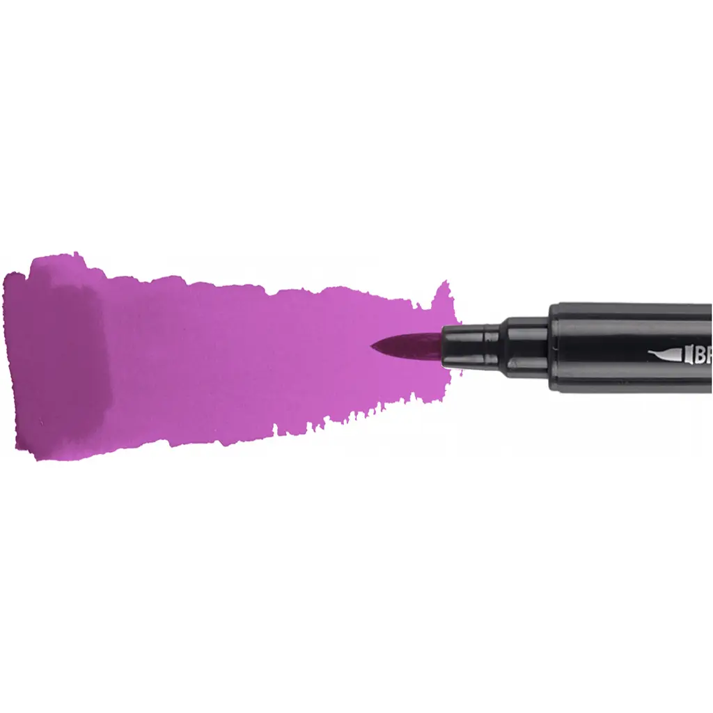 Маркер акварельний Santi Brush Marker SWB-09 фіолетовий двосторонній 6 шт. (391065) - фото 2