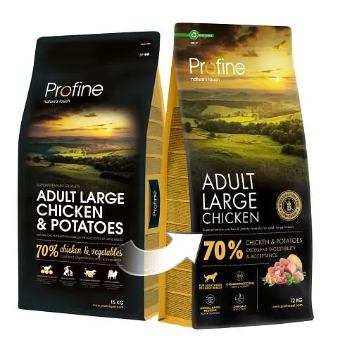 Корм сухой Profine Large Chicken and Potatoes для взрослых собак больших пород, с курицей и картофелем, 12 кг - фото 4