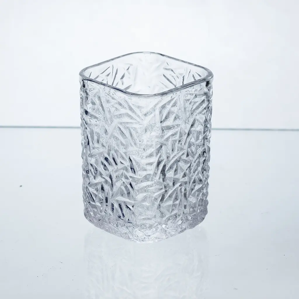Набір склянок для напоїв Yiwu Matrix Glass 6 штук по 195 мл для лимонадів соку води коктейлів склянки скляні для води HP-17-42 - фото 3