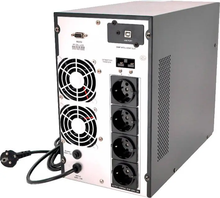 Джерело безперебійного живлення (ДБЖ) Ritar PT-2KL-LCD 2000VA/1600W [91988] - фото 2