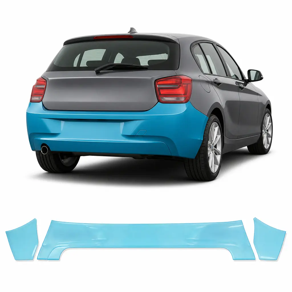 Антигравійна захисна бронеплівка за лекалами для BMW 1 Series F20 2011-2015 - задній бампер