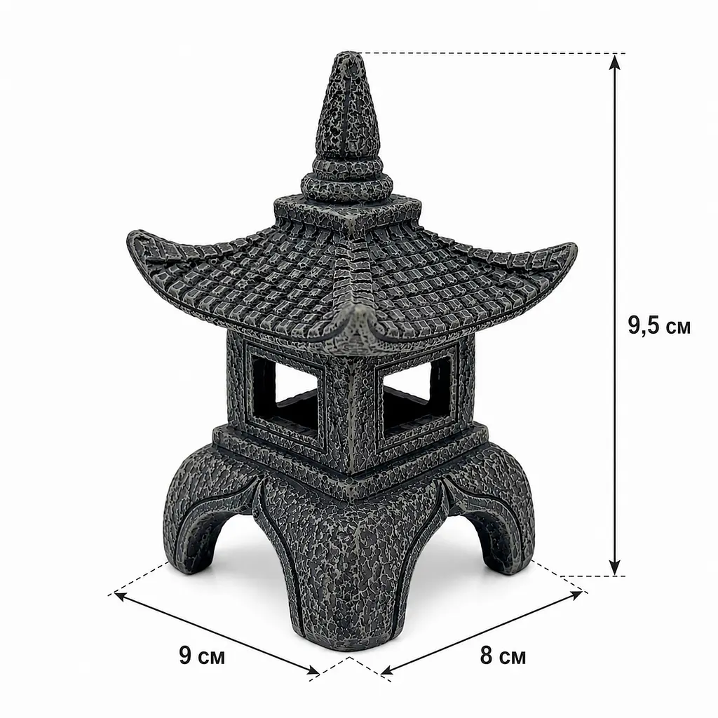 Декорація Hobby Sado Temple 9×8×9,5 см для акваріума і тераріуму (41727) - фото 2