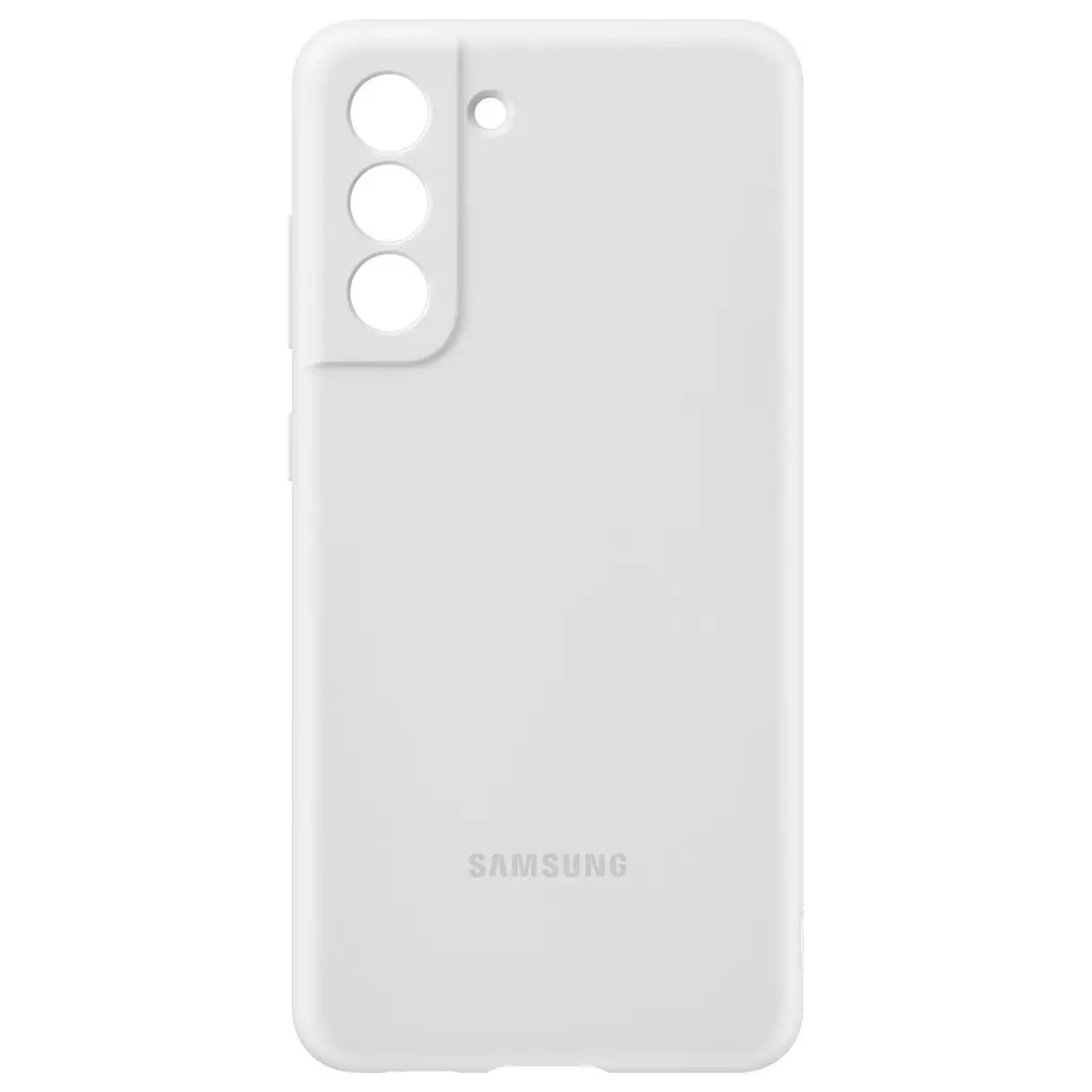 Оригінальний силіконовий чохол Silicone Cover для Samsung Galaxy S21 FE (G990) White EF-PG990TWEGRU - фото 4