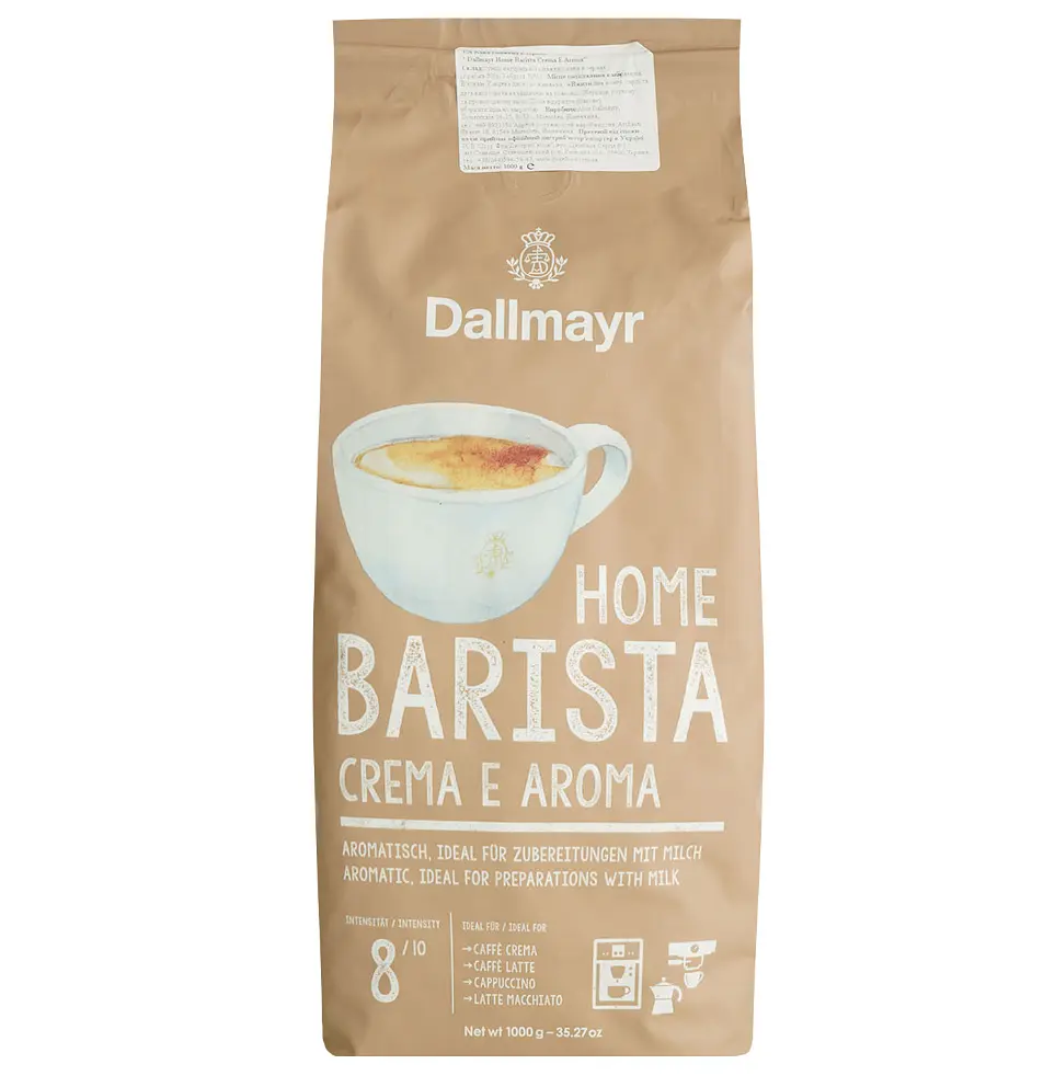 Кава в зернах Dallmayr Home Barista Crema e Aroma смажена 1 кг - фото 3