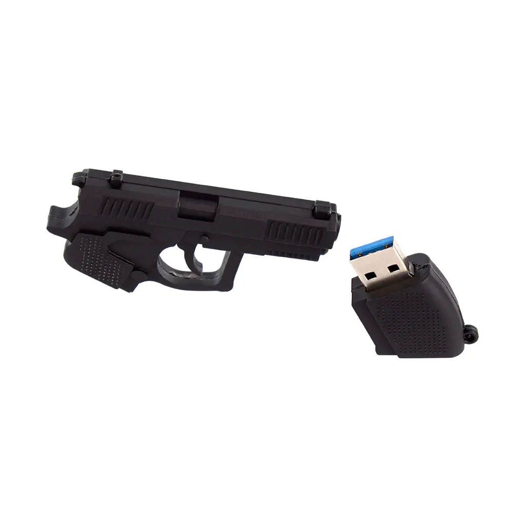 USB флеш накопитель ColorWay Pistol 64 GB 3.0 Black (CW-USBPL64) - фото 6