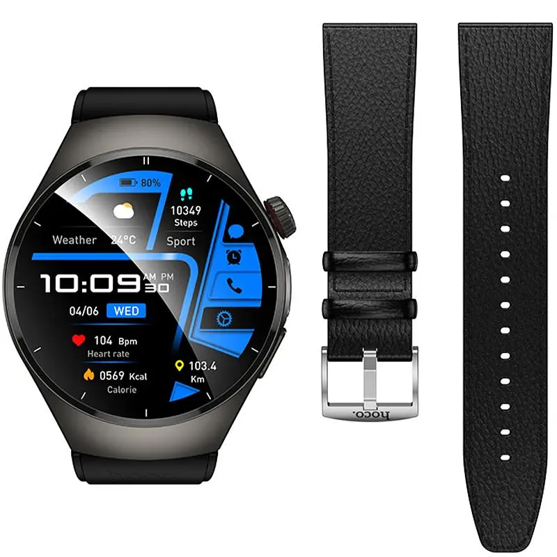 Смарт-годинник Y40 Smart sports watch (call version) Black Hoco teh0030125 - фото 5