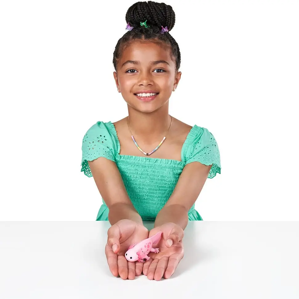 Интерактивная игрушка Pets & Robo Alive Аксолотль 9556A, розовый - фото 5