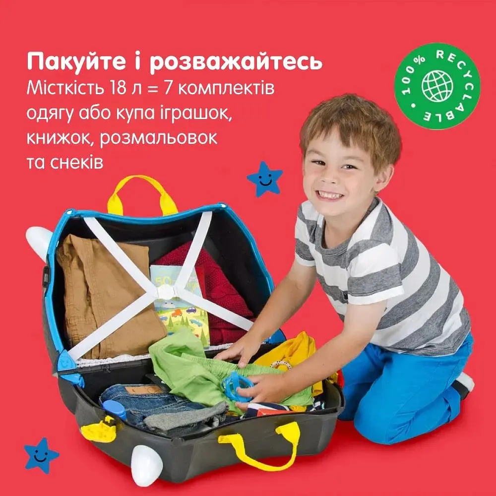 Дитяча валіза для подорожей Trunki Pedro the Pirate Ship (0312-GB01) - фото 5