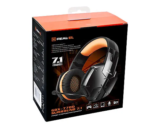 Игровые наушники с микрофоном REAL-EL GDX-7700 - фото 4