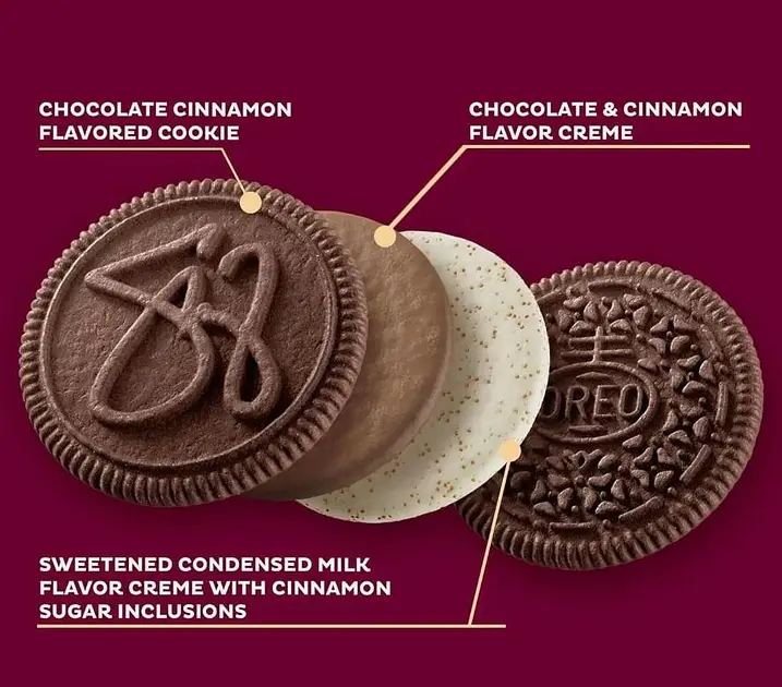 Печиво Oreo Selena Gomez Limited Edition Cinnamon Creme 90 г - фото 3
