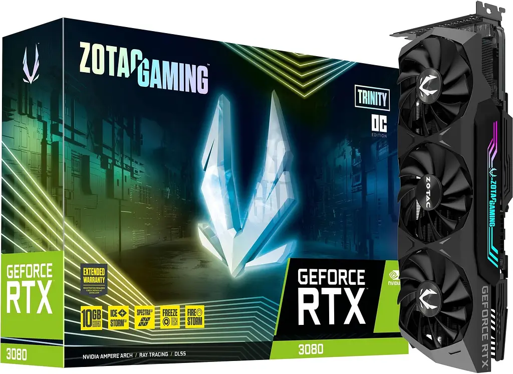 Відеокарта Zotac RTX 3080 10Gb Trinity OC (ZT-A30800J-10PLHR) (GDDR6X, 320 bit, PCI-E v4.0) Б/в - фото 6