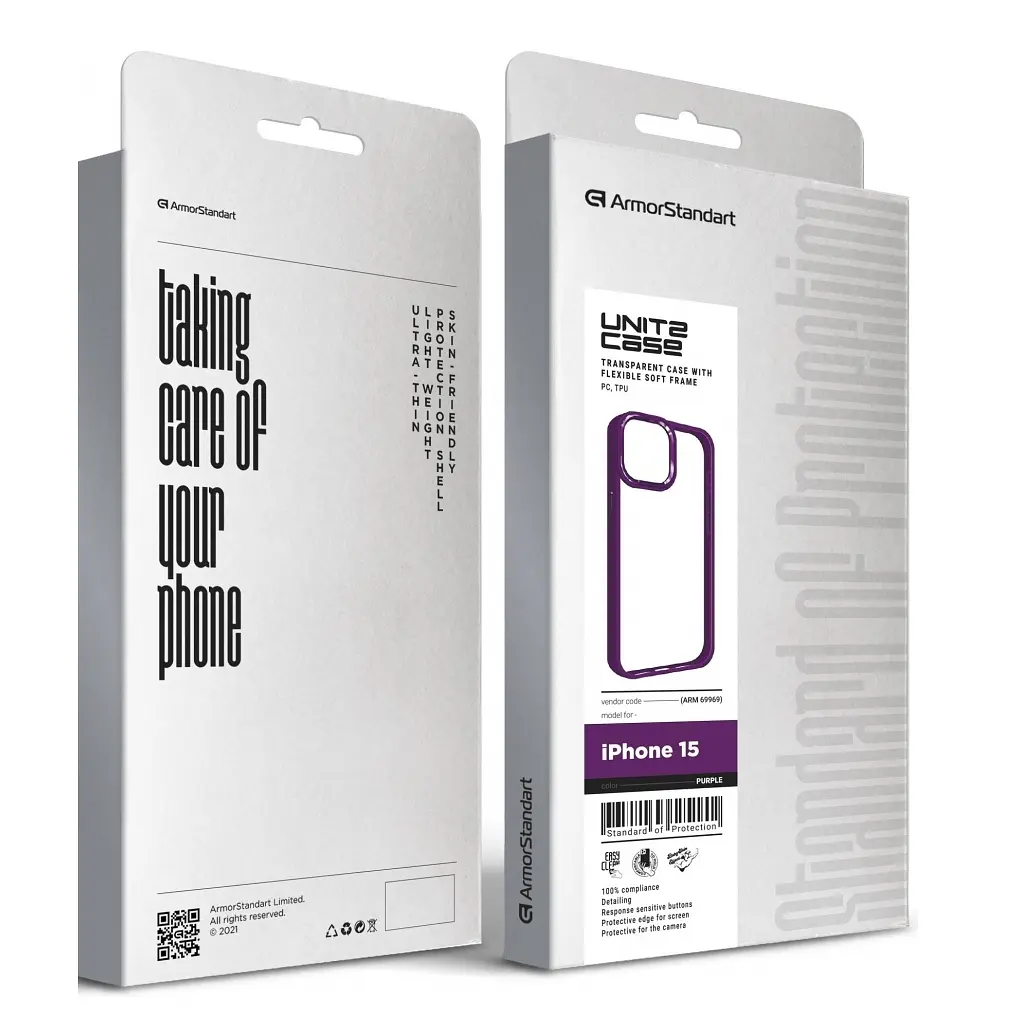Чохол до мобільного телефона Armorstandart UNIT2 Apple iPhone 15 Purple (ARM69969) - фото 5