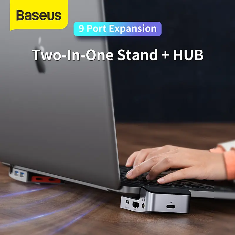 Адаптер хаб конвертер Baseus Armor Age Bracket Multifunctional CAHub-AJ0G - фото 6