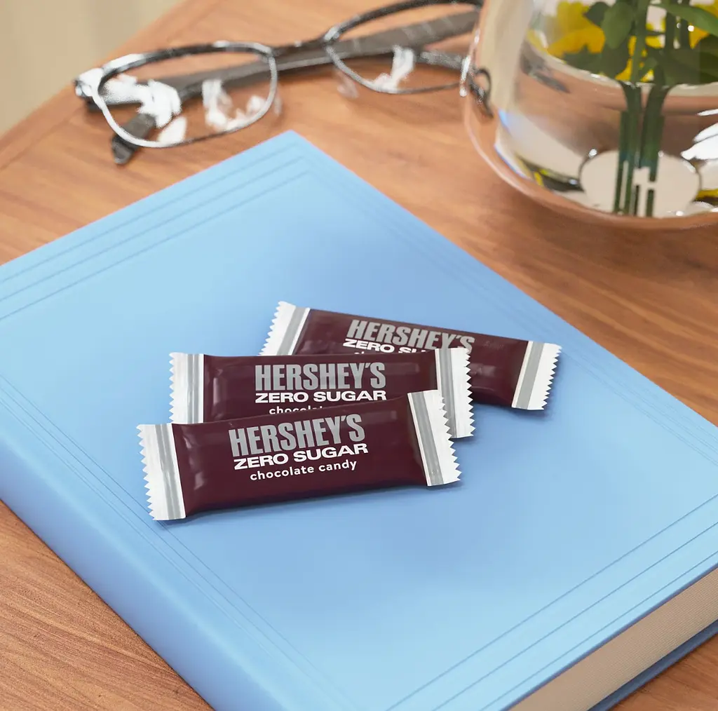 Шоколадні цукерки Hershey's Zero Sugar Chocolate Candy 144г - фото 6
