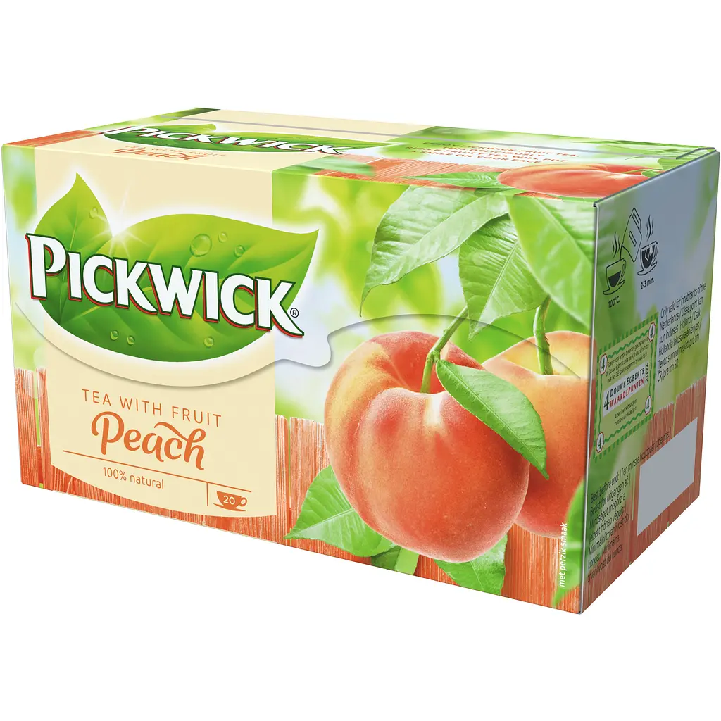 Чай чорний Pickwick ароматизований зі шматочками персика 20 шт. х 1.5 г - фото 3