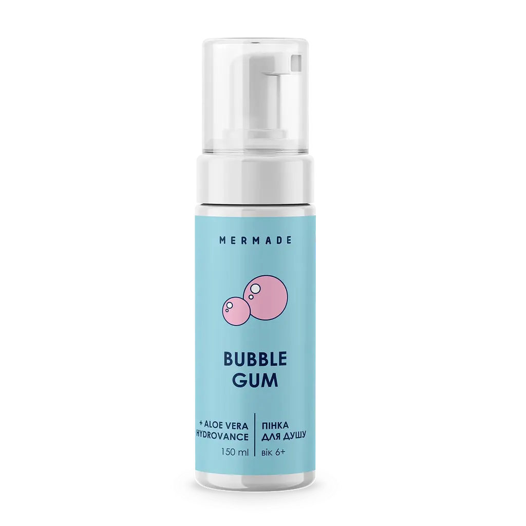 Подарочный набор Mermade Bubble Gum Party: пенка для душа 150 мл + сахарный скраб для тела 250 г + увлажняющий бальзам для губ 10 г + слаймовый гель для душа 200 мл - фото 5