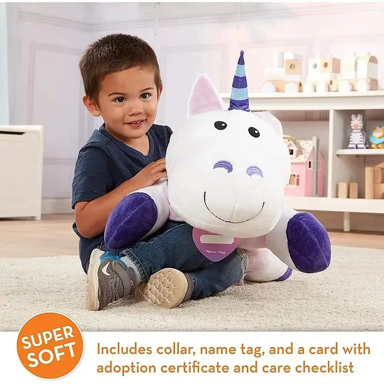 Плюшевий єдиноріг-подушка Melissa & Doug 70 см (MD30709) - фото 4