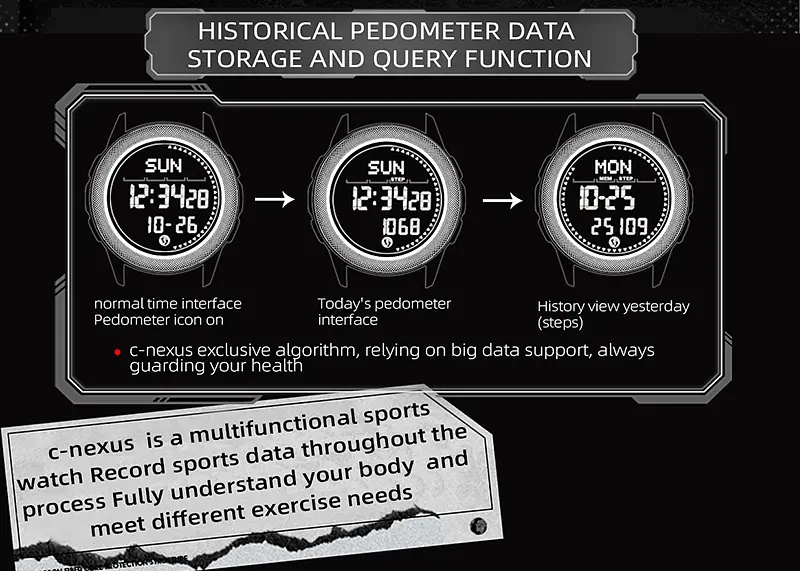 Годинник North Edge Nexus з компасом - фото 16