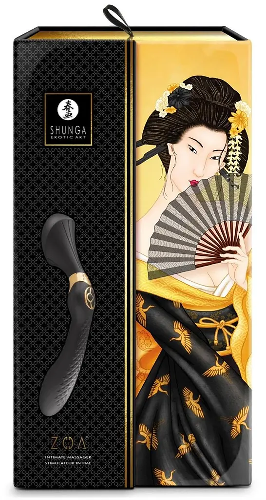 Вібратор Shunga Zoa 26.5 см чорний - фото 7