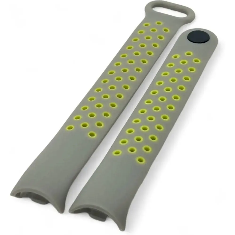 Ремінець Becover Vents Style для Xiaomi Mi Smart Band 9 Gray-Green (711986) - фото 3