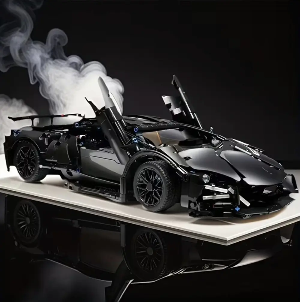 Конструктор Технік Чорний Суперкар Гіперкар Technic, 1288 деталей