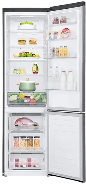 Холодильник LG GA-B509SLKM 203х68х60см 2 дв холодильне відділення 277 л морозильне відділення 107 л A++ NF Інв Диспл. зовнішній Графіт (GA-B509SLKM) - фото 7