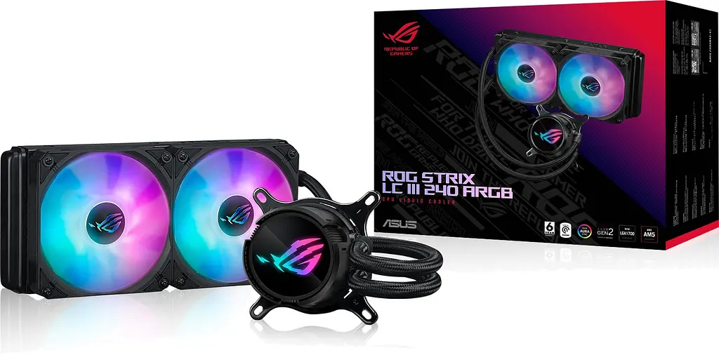 СВО ASUS ROG Strix LC III 240 ARGB Black (90RC00S1-M0UAY0) - фото 5
