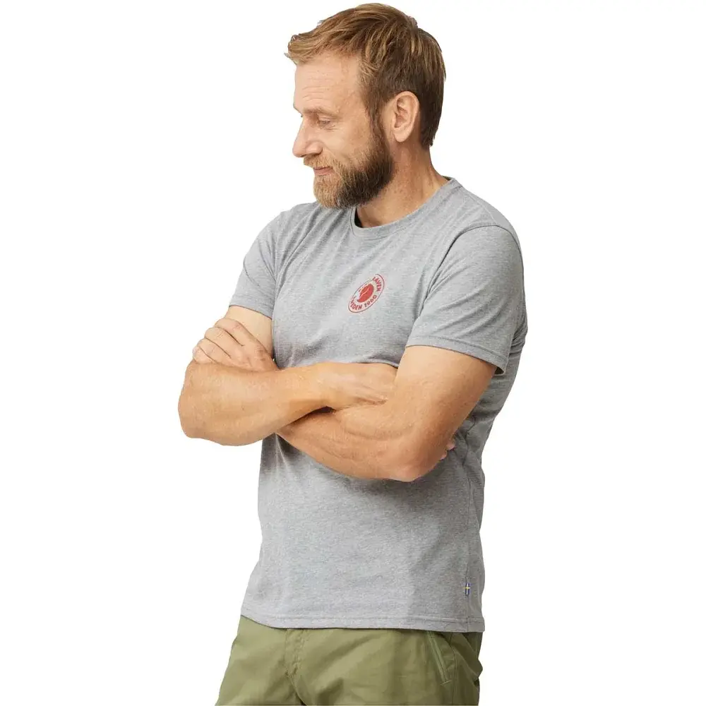 Футболка Fjallraven 1960 Logo T-shirt XXL Grey Melange - фото 5