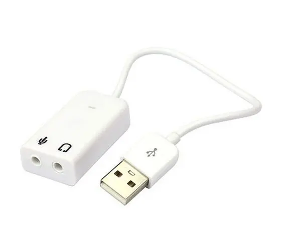 Звукова карта Dynamode USB 8(7.1) каналів 3D біла