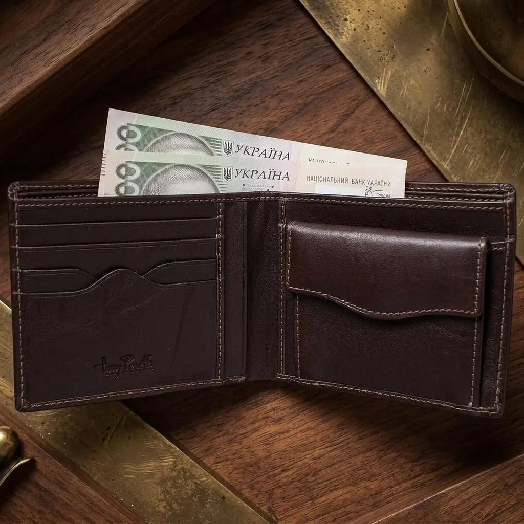 Подарунковий набір Tony Perotti Italico Портмоне+Ремінь+Брелок (534E-51+KR133+200/35) Коричневий - фото 8